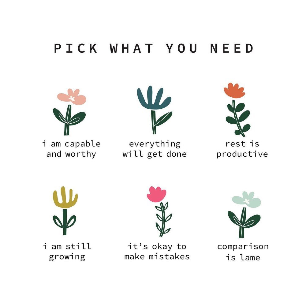 A little affirmation garden because I could never keep a real garden alive. Pick the affirmation you need today. 🌻✌🏻
.
.
.
.
#positiveaffirmation #risingtidesociety #creativeladydirectory #positivemindset #createcultivate #fwportfolio #dreamersanddoers #theeverydaygirl #goodthings #selfcaredaily #inspiredbythis #createdtocreate #mycreativelife